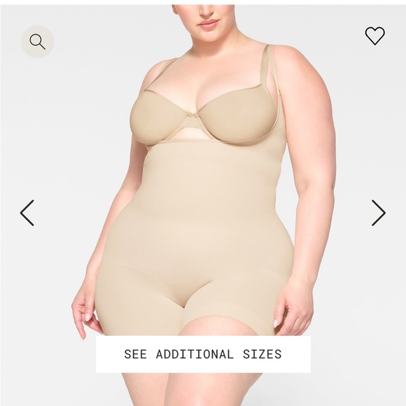 SKIMS SEAMLESS SCULPT OPEN BUST SHORTIE BODYSUIT SIZE 3X - Picture 2 of 9